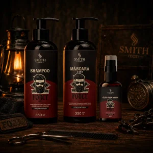 Kit Masculino Force Man – Shampoo + Máscara 2 em 1 + Óleo para Barba Grátis