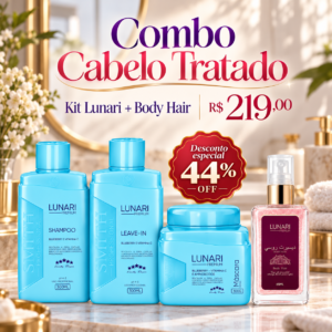 Combo Lunari Premium 3 Passos + Body Hair 65 ml